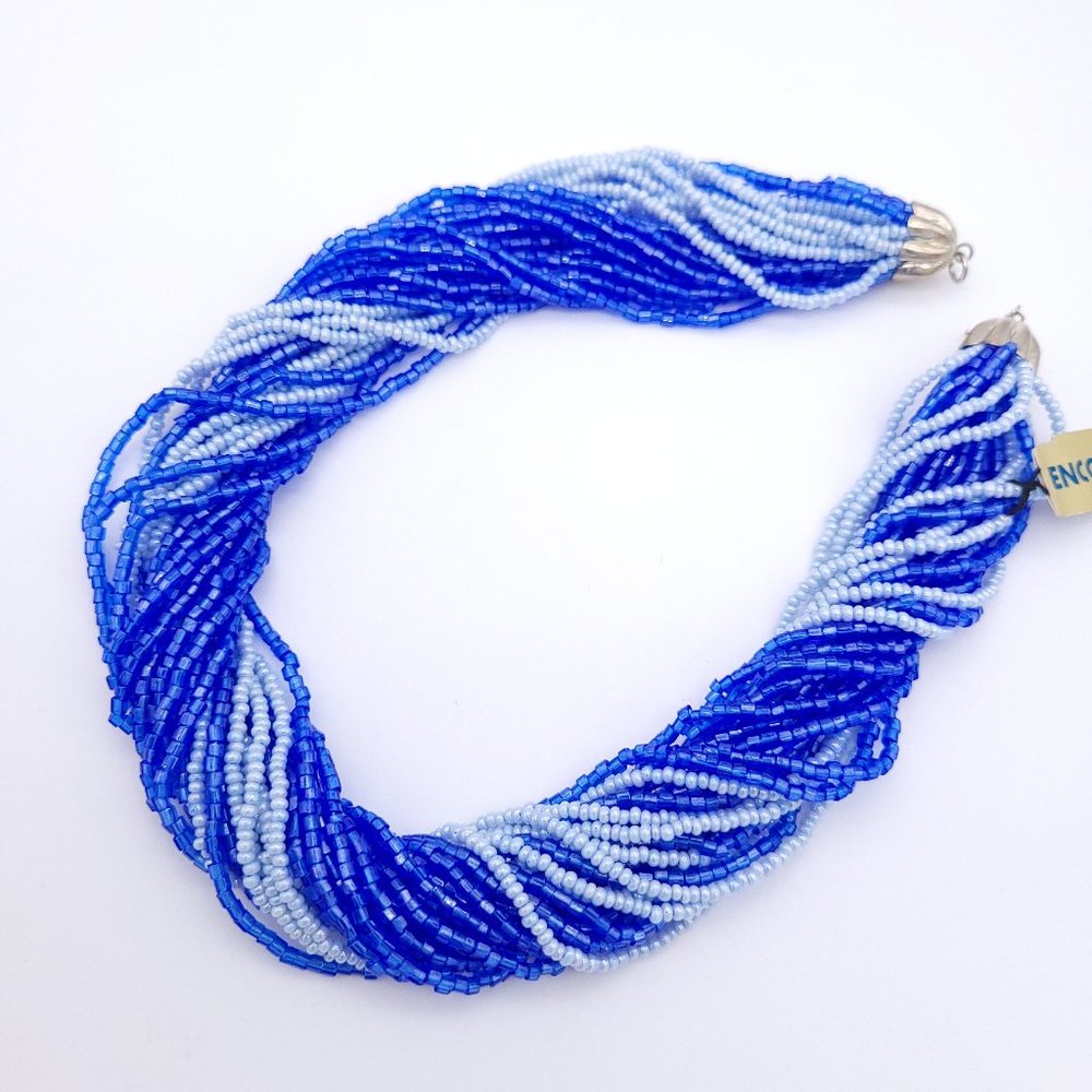 Encore Blue Seed Necklace